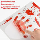 KUUQA 4 Pcs Bloody Handprint Clings Horror PVC Stickers Decals for Halloween Decorations by CozyNest Decor