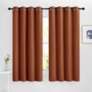 NICETOWN Burnt Orange Blackout Curtains 2 Panels Set, Grommet Top Room Darkening Thermal Curtains Sound Reducing Window Treatments for Bedroom/Kid Room, Burnt Orange, W46 x L63 by TinyTreasures Baby Boutique