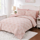 Full Size Comforter Sets with Sheets for Girls-7 Pieces Full Size Bedding Sets with Pink Comforter, Sheets, Pillowcases & Shams for Kids (Pink Diamond, 76" X 86") by TinyTreasures Baby Boutique