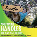 Swurfer TreeSkate Skateboard Swing, Outdoor Stand Up Surf Swing, Holds Up to 200 lbs, Ages 6 and Up, Adjustable Handles, Grip Tape, Kids Outdoor Play Equipment for Children and Adults (Waves) by TinyTreasures Baby Boutique
