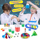UNGLINGA 30 Experiments Science Kit for Kids with Lab Coat, Chemistry Set STEM Toys Birthday Gifts for Boys Girls, Scientist Costume Role Play Tools Educational Learning Set by TinyTreasures Baby Boutique