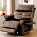 Dual Motor Power Lift Recliner Chair for Adult & Elderly, Infinite Position Lay Flat Lift Chair with Heat & Massage, Cup Holder, Lumbar Pillow, Wireless Charger, USB Ports, Leather (Ochre)
