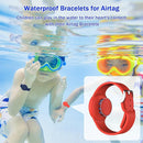 R-fun Waterproof for Air Tag Bracelets [2 Pack] Compatible with Apple Air Tag Finders with Soft Silicone,Anti Lost GPS Item Finders Case Cover,Night Blue/Red by TinyTreasures Baby Boutique