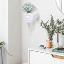 Creative Wall Hanging Sculpture, Funky White Hand Vases Home Decor, Artistic Hanging Hand Sculptures with Test Tube Vases, Unique Wall Art Statue by CozyNest Decor