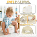 Orzbow 3-in-1 Potty Training Toilet, Detachable Baby Potty, As Toddler Toilet Seat, Chair, Step Stool for Boys & Girls 18+ Months, Potty Training Seat with Splash Guard, Easy Clean, Khaki by TinyTreasures Baby Boutique