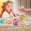 ALASOU 3PCS Pop Suction Cup Spinner Toys for 1 Year Old Boy Girl|Novelty Spinning Tops Toddler Toys Age 1-2|Sensory Baby Bath Toy for Toddlers 1-3|12 18 Months Boy Birthday Gift for Infant by TinyTreasures Baby Boutique
