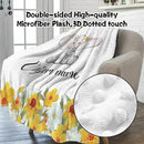 Custom Nursery Crib Bedding Set: 4 Piece Yellow Floral Elephant Design Baby Crib Sets for Girls with Personalized Name - Toddler Double Layer Blanket Set, Comfortable Crib Bed Sheets for Baby Toddlers by TinyTreasures Baby Boutique