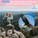 Compact Binoculars for Adults High Powered - OPAITA 20x32 Small Binoculars for Adults Kids with Low Light Vision for Hunting Cruise Ship Travel Concert Hiking Pink by TinyTreasures Baby Boutique
