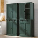 ARTPOWER 72" Tall Kitchen Pantry Storage Cabinet with Drawer and Adjustable Shelves, Pantry Cabinet for Kitchen, Bathroom or Hallway, Green by CozyNest Decor
