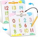 JoyCat Double-Sided Magnetic Number Tracing Board - 2-in-1 Numbers 1-20 Writing Toys for Toddlers & Kids, Preschool Math Manipulatives, Kindergarten Educational Learning Gifts for 3-5 Year Olds by TinyTreasures Baby Boutique