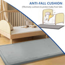 Play Mat for Babies Toddlers,1.3" Thick Elasti-Foam Anti-Fall Cushion Mat for kids Room,28×72 Bedroom Bedside Rugs,Water-Repellent Soft Coral Velvet,Non-Slip(Light Grey) by TinyTreasures Baby Boutique