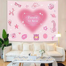 Lunerfex Y2K Tapestry Pink Wall Tapestry, Cute Tapestries for Bedroom Funny Tapestries Wall Hanging for Bedroom Living Room Decor Pink-4 44"x60" by CozyNest Decor