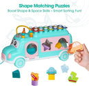 Baby Xylophone for Toddlers 1-3, Bus Shaped Toy Xylophone for Kids with Child Safe Mallet, Shape Sorting Educational Musical Toys and Instruments for Toddlers 1-3 by TinyTreasures Baby Boutique