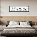 This Is Us Sign Wall Decor: Family Signs for Home Decor Living Room Wall Art Framed 16"x48"Large Farmhouse Rustic Home Sign Wall Decor Above Bed,Country Wall Plaques Hanging Master Bedroom Decor by CozyNest Decor