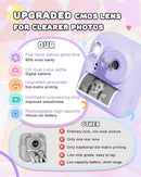 Kids Camera Instant Print, Upgrade Dual-Lens Selfie Digital Camera for Kids, Christmas Birthday Gifts Toys for Boys Girls Age 3-12, HD 1080P Toddler Portable Toy with SD Card 3 Rolls Print Paper by TinyTreasures Baby Boutique