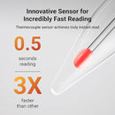 Professional Meat Thermometer Digital, Ultra-Fast 0.5 Sec Instant Read, NIST Certified ±0.5°F Accuracy, 100% Waterproof, Auto-Rotating Backlit Display, Lift-to-Wake, for BBQ/Candy, Orange&Gray by TinyTreasures Baby Boutique