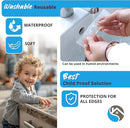 15ft Transparent Soft Edge Guard & Self-Stick Corner Protectors for Child Proofing Furniture, Glass Tables and Desk Edges - Clear Protection Solution for Baby Safety by TinyTreasures Baby Boutique