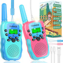 Vvinca Rechargeable Walkie Talkies for Kids, Long Range 22 Channels 2 Way Kids Walkie Talkie with Flashlight for Camping Hiking Indoor Outdoor Toy 3 4 5 6-12 Boy Girl Christmas Birthday Gifts 2 Packs by TinyTreasures Baby Boutique