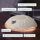 Homedics Sleep Better Portable Sound Machine, Night Light,12 Soothing Sounds Including White Noise, Rain, and Thunderstorm, Ultra-Portable Design, Auto-Off Timer, Ideal for Travel & Baby Sleep, Cream by TinyTreasures Baby Boutique