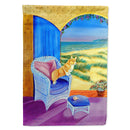 Pembroke Corgi room with a view Flag Canvas House Size