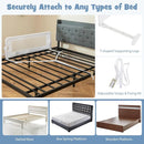 BABY JOY Bed Rails for Toddlers, Swing Down Safety Bed Guard for Convertible Crib, Folding Baby Bedrail for Kids Twin, Double, Full Size Queen & King Mattress (48-Inch, White) by TinyTreasures Baby Boutique
