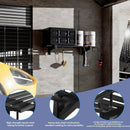 2-Pack Garage Wall Shelving, Heavy Duty Garage Storage Shelving With Hooks, Shelving Wall Mounted Holds 250 lbs Each,Black by GreenHaven Gardens