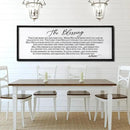 The Blessing Christian Song Lyrics Wall Decor Art 24"X10" Quote Christian Bible Verse Religious Scripture Wall Sign (Black) by CozyNest Decor