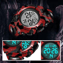Kids Watch,Boys Watch for 3-15 Year Old Boys,Digital Sport Outdoor Multifunctional Chronograph LED 50 M Waterproof Alarm Calendar Analog Watch for Children with Silicone Band,Kids Gift by TinyTreasures Baby Boutique