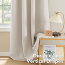 H.VERSAILTEX Ultra Soft Microfiber Thermal Insulated Antique Copper Grommet Blackout Curtains/Window Treatment Draperies 52 by 72 - Inch for Living Room/Bedroom, Set of 2 - Natural by CozyNest Decor