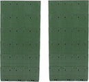 12Pieces 3-Pot Wall Planter Vertical Garden Plant Walls Wall Mounted Vertical Planter with Water-Storage Layer Stackable Wall-Mounted Flower Pot for Gardens, Balconies 180.78lbs Total Capacity (Green) by CozyNest Decor