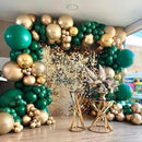 130pcs Dark Green Balloons Different Sizes 18" 12" 10" 5" Hunter Green Balloons for Birthday Dinosaur Baby Shower St. Patrick's Day Summer Jungle Forest Safari Party Decorations by CozyNest Decor
