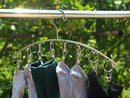 DurReus Reusable Stainless Steel Drying Rack Laundry Drip Hanger 8 Clips Closet Organizer for Hanging Lingerie,Underwear,Clothes Disapers,Mitten,Socks,Hats,Bras,Skirts,Scaf by TinyTreasures Baby Boutique