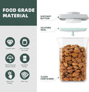 Pop Airtight Food Containers - Set of 2 Kitchen Storage Containers with Lids, Ideal for Cereal and Pantry Storage - Includes 1.5Qt and 0.5Qt Sizes by CozyNest Decor