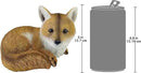 Design Toscano QM2585100 Diablo The Baby Red Fox Statue, Full Color by GreenHaven Gardens