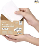 Poesie Magnolia Travel Laundry Detergent Strips 40 Sheets Liquidless Laundry Foam Sheet for Travel Dorm Home by CozyNest Decor