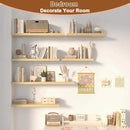 40 Inch Floating Shelf 2 Pack Large Floating Shelves for Wall No Drilling Accessories Included Deep Wall Shelves for Living Room Kitchen Farmhouse 40" W x 12" D x 1.2" Oak by CozyNest Decor