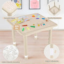 Kids Table and 2 Chairs Set, Height Adjustable (17.7"-26.1") Toddler Table and Chair Set, Multi-Activity Table with Graffiti Desktop, Children’s Table and Chairs for Classroom, Home & Daycare by CozyNest Decor