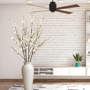 4Pcs Cherry Blossom Branches Artificial Flowers for Spring Summer Indoor Decoration,Faux Long Stem Artificial Flowers for Wedding Home Office Bedroom Party Table Centerpieces Decor(White) by CozyNest Decor