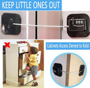 YEYA Upgraded Refrigerator Door Lock with Combination for Adults, Lock for Fridge, Freezer, File Cabinets, Desk Drawers, Locker, Child Safety Latch, Easy Install No Drlling 1 Pack by TinyTreasures Baby Boutique