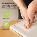 Baby Hand and Footprint Kit - Clay Handprint Keepsake Frame, Newborn Nursery Picture Frame, Personalized New Mom Gifts for Baby Shower & Registry (Sky Blue) by TinyTreasures Baby Boutique