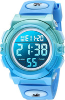 Kids Watch,Boys Watch for 3-15 Year Old Boys,Digital Sport Outdoor Multifunctional Chronograph LED 50 M Waterproof Alarm Calendar Analog Watch for Children with Silicone Band,Kids Gift by TinyTreasures Baby Boutique