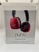 Puro Sound Labs PuroQuiet Plus Kids Noise Cancelling Headphones, Bluetooth Kids On Ear Headphones with Mic, Lightweight On-Ear Design, Studio-Grade Sound (Red) by TinyTreasures Baby Boutique