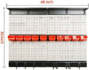 Ultrawall Pegboard Wall Organizer, 48X 36 inch Garage Storage Pegboard with Hooks Storage Bins Tool Board Panel Tool Organizer, 72pcs by GreenHaven Gardens