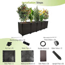 Large Planters for Outdoor Plants pots Elevated Garden Boxes Raised Garden Bed Garden Patio Balcony Deck to Planting Flowers Vegetables Tomato and Herbs by GreenHaven Gardens