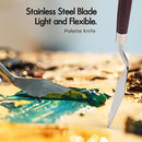 25pcs Paint Brush Set, Fuumuui Acrylic Paint Brushes, Professional Artist Series with Wide Flat, Filbert, Fan, Dagger, Cat Tongue, Round, Angle, Rigger for Oil, Acrylic Canvas Paintings, Face Painting by CozyNest Decor