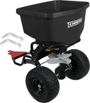 Chapin 8622B Made in The USA 2.2 Cubic Feet Tow and Pull Behind Spreader with Auto-Stop Dual Impeller That Stops When Not Moving, Designed for Farm and Tough Terrain, Hitch Pins, Black by GreenHaven Gardens