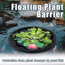 2Pack Round Floating Flora Fish Barrier-17.7Inch Black Pond Plant Protector, Floating Island/Planter Pond,UV Resistant Net to Shield Floating Plant(Lotus/Water Lilies)from Koi, with Waterproof Gloves by GreenHaven Gardens