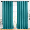 NICETOWN Peacock Teal Blackout Curtains & Drapes - Thermal Insulated Grommet Blackout Light Blocking Room Darkening Large Window Treatments for Bedroom/Living Room (2 Panels, W66 x L90) by TinyTreasures Baby Boutique