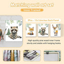 Personalized Baby Bedding Set, 5 Pcs Custom Baby Crib Sets with Name, Toddler Bedding Set for Baby Boys Girls, Forest Animal Double Layer Nursery Bedding Set, Customized Gifts for Infants Kids by TinyTreasures Baby Boutique