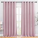 NICETOWN Baby Pink Curtains 110 inches Long, Grommet Thermal Insulated Room Darkening Curtains Privacy Window Treatments Sound Reducing for Bedroom/Living Room, W66 x L110, 2 Panels by TinyTreasures Baby Boutique